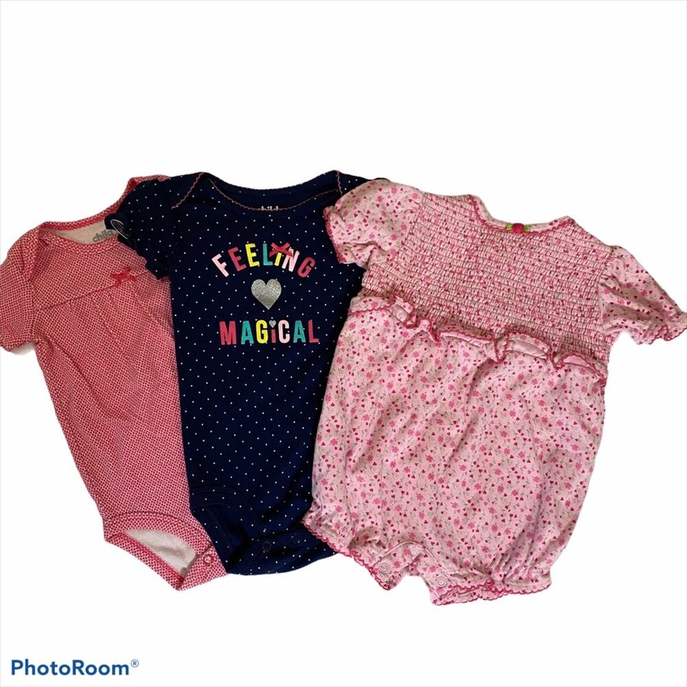 3pc lot Baby Onesies Feeling Magical floral outfit 3-6m